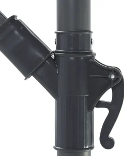 Ombrellone a sbalzo LED 285 cm CORVAL Grigio grafite