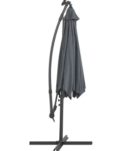 Ombrellone a sbalzo LED 285 cm CORVAL Grigio grafite