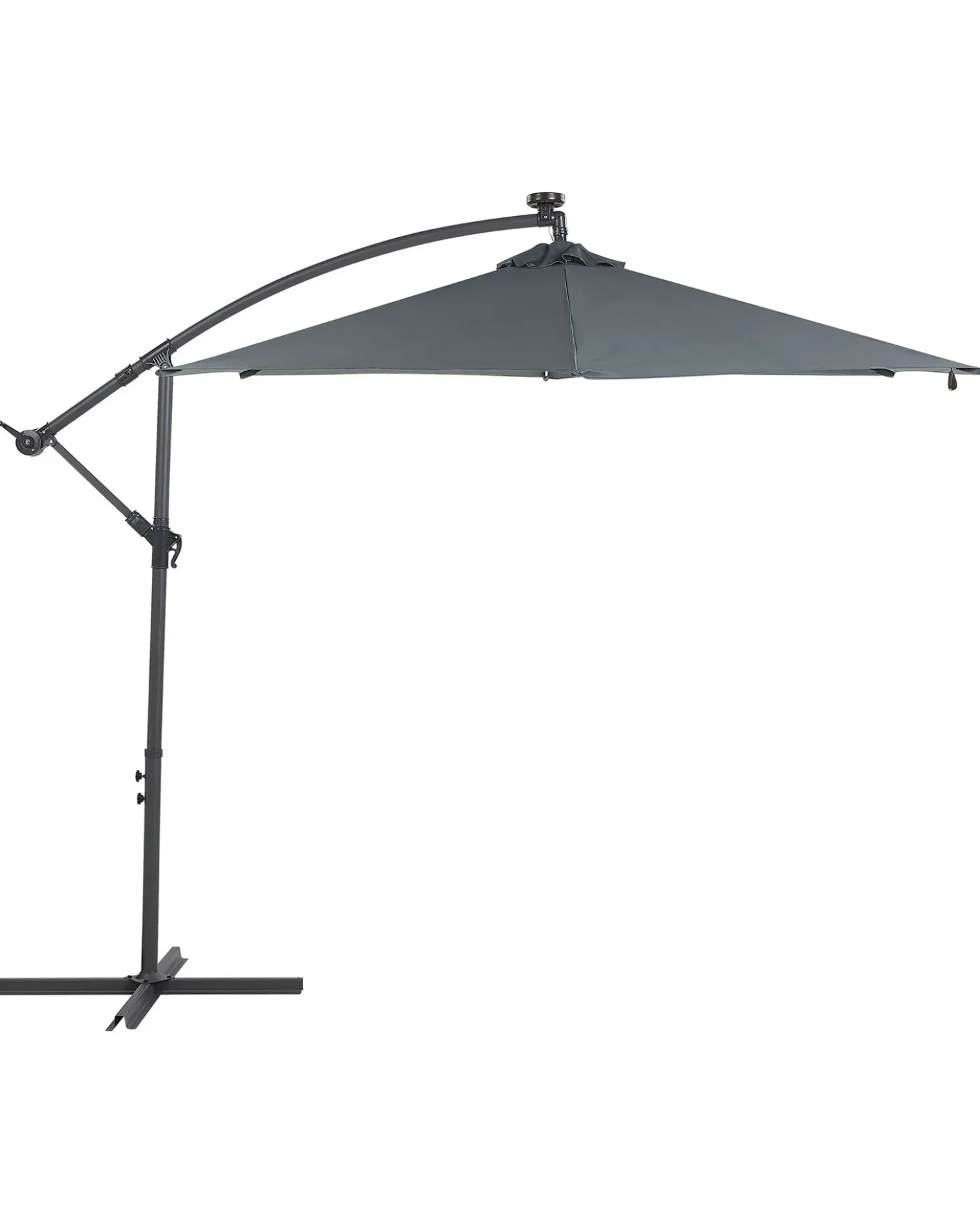 Ombrellone a sbalzo LED 285 cm CORVAL Grigio grafite