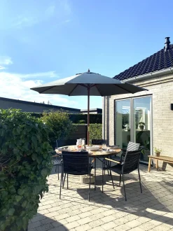 Ombrellone da esterno 270 cm TOSCANA Grigio scuro