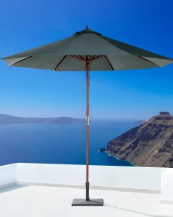 Ombrellone da esterno 270 cm TOSCANA Grigio scuro