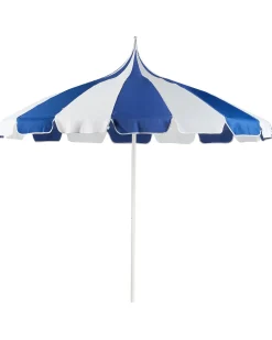 Ombrellone da esterno 245 cm MINOA Bianco/Blu