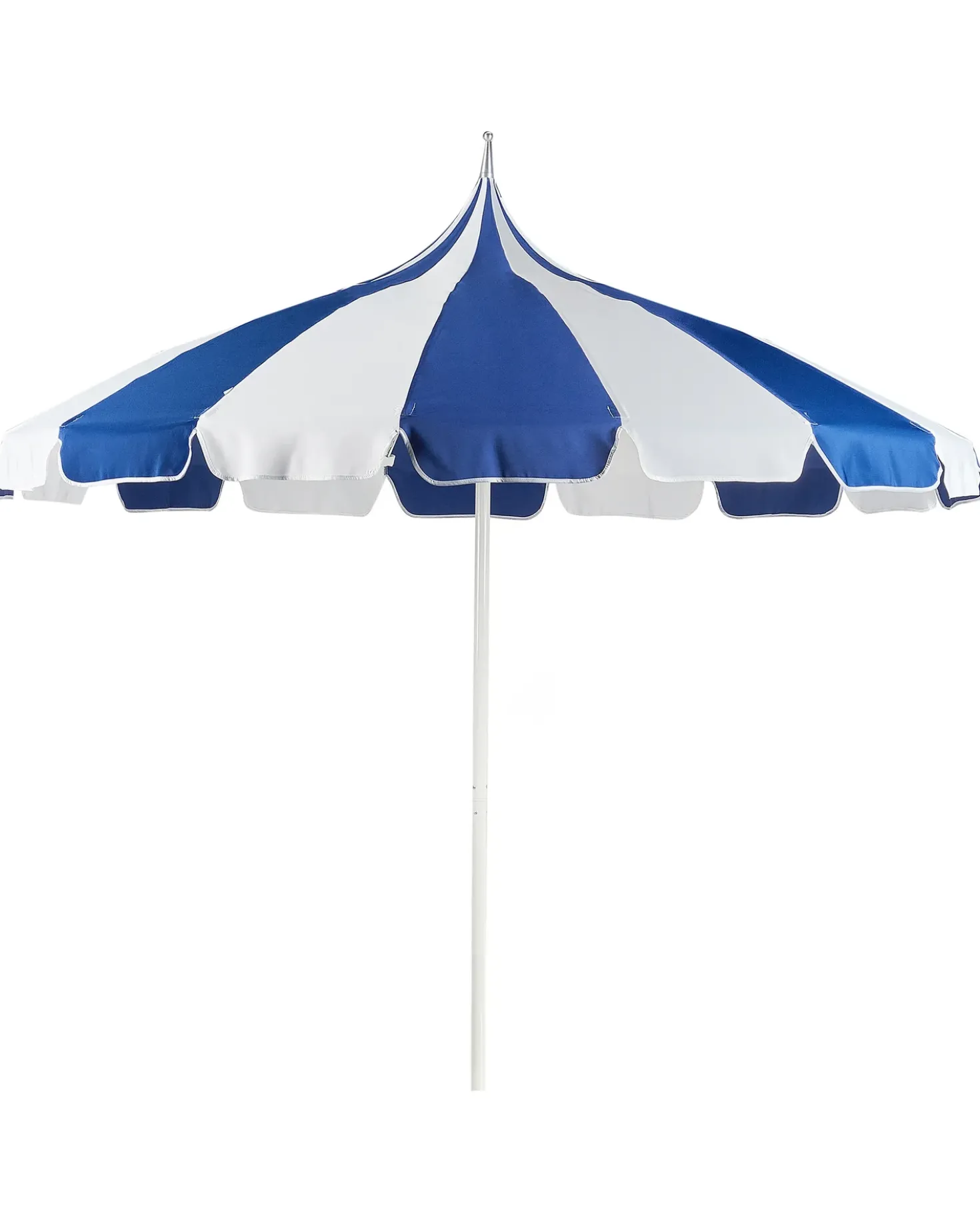 Ombrellone da esterno 245 cm MINOA Bianco/Blu