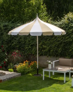 Ombrellone da esterno 245 cm MINOA Bianco/Beige