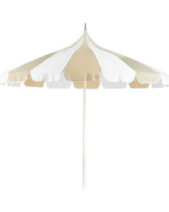 Ombrellone da esterno 245 cm MINOA Bianco/Beige