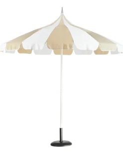 Ombrellone da esterno 245 cm MINOA Bianco/Beige