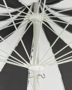 Ombrellone da esterno 245 cm MINOA Nero/Bianco