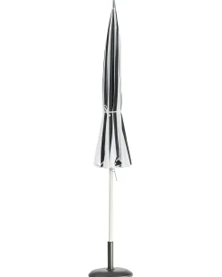 Ombrellone da esterno 245 cm MINOA Nero/Bianco