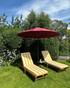 Ombrellone da esterno 255 cm BAIA Rosso scuro