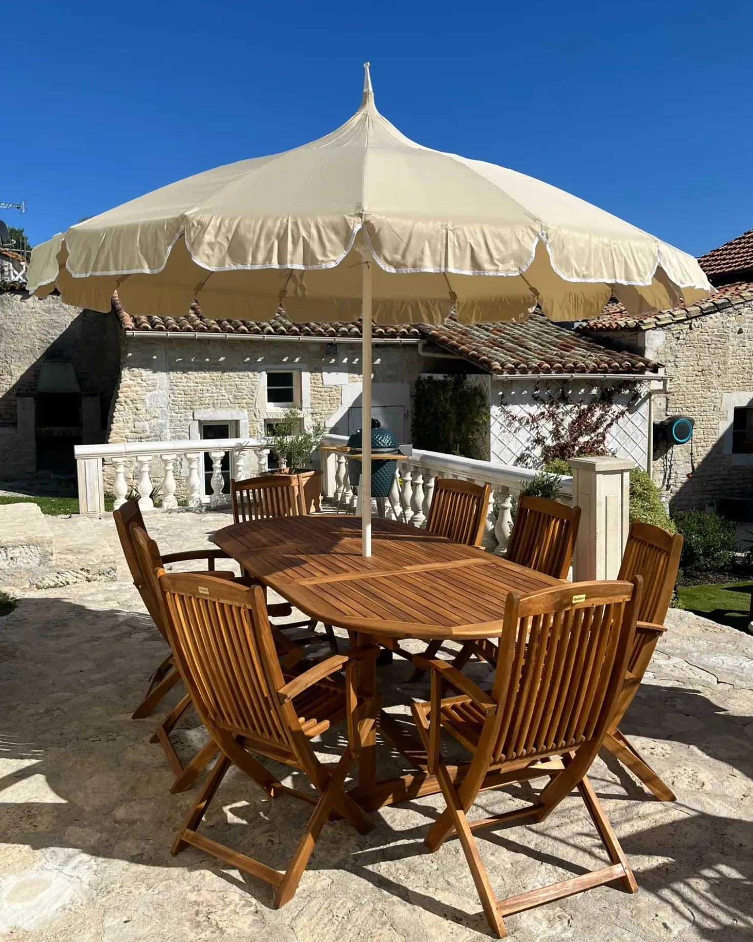 Ombrellone da esterno 245 cm MINOA Beige