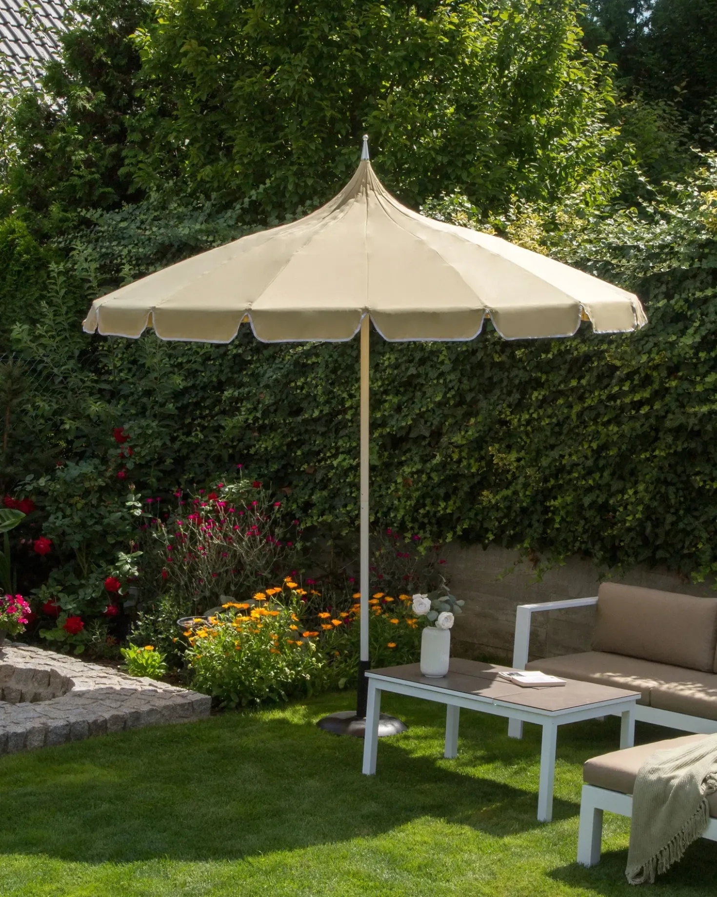 Ombrellone da esterno 245 cm MINOA Beige