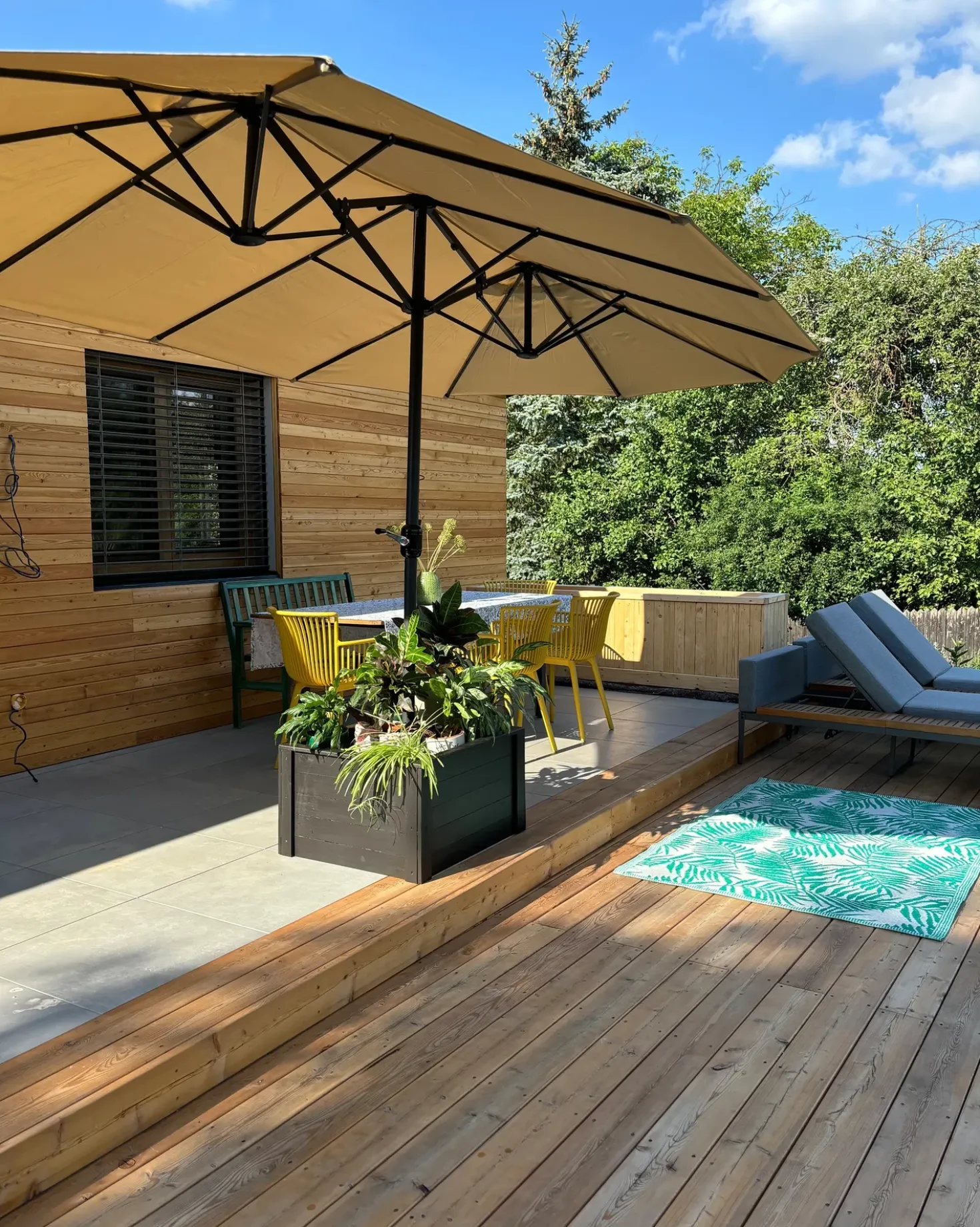 Ombrellone da giardino 460 cm SIBILLA Beige
