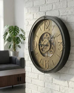 Orologio da parete ALBACETE 50 cm Nero