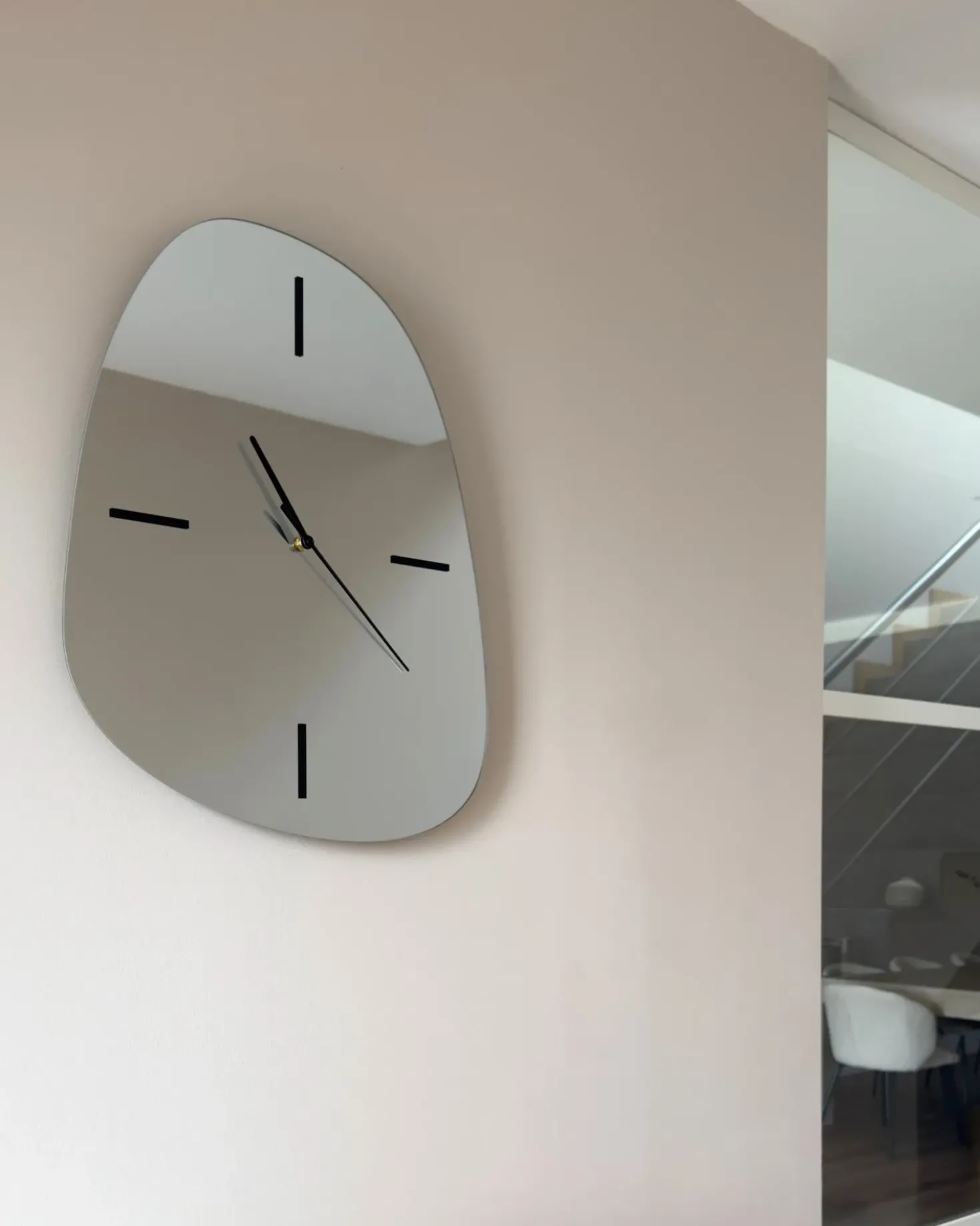 Orologio da parete ALMANSA 45 cm Argento