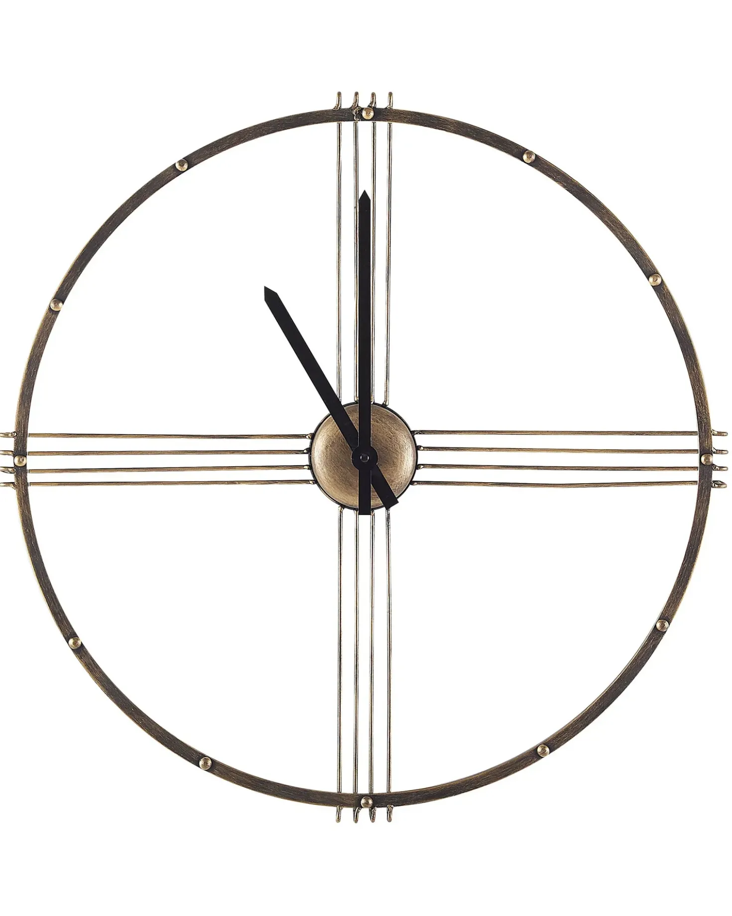 Orologio da parete ASCONA 64 cm Metallo Oro