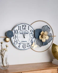 Orologio da parete BERKERIUM 90 cm Metallo Blu
