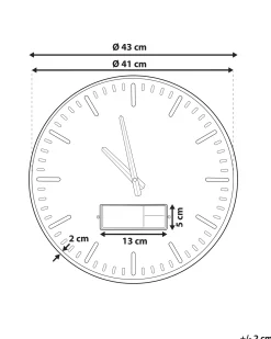 Orologio da parete BRUGG 43 cm Marrone dorato