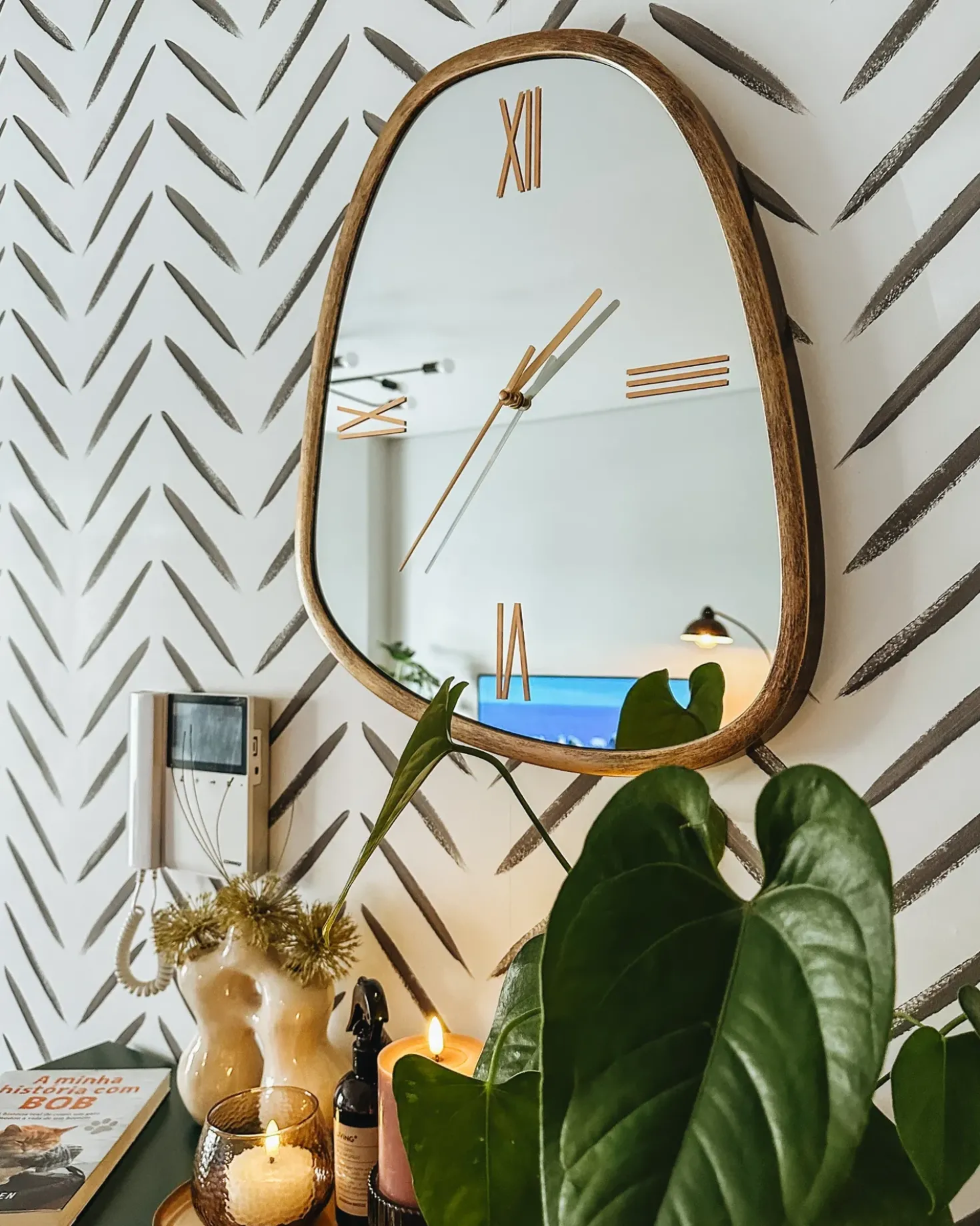 Orologio da parete CASTALLA 45 cm Marrone scuro