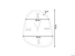 Orologio da parete CASTALLA 45 cm Marrone scuro