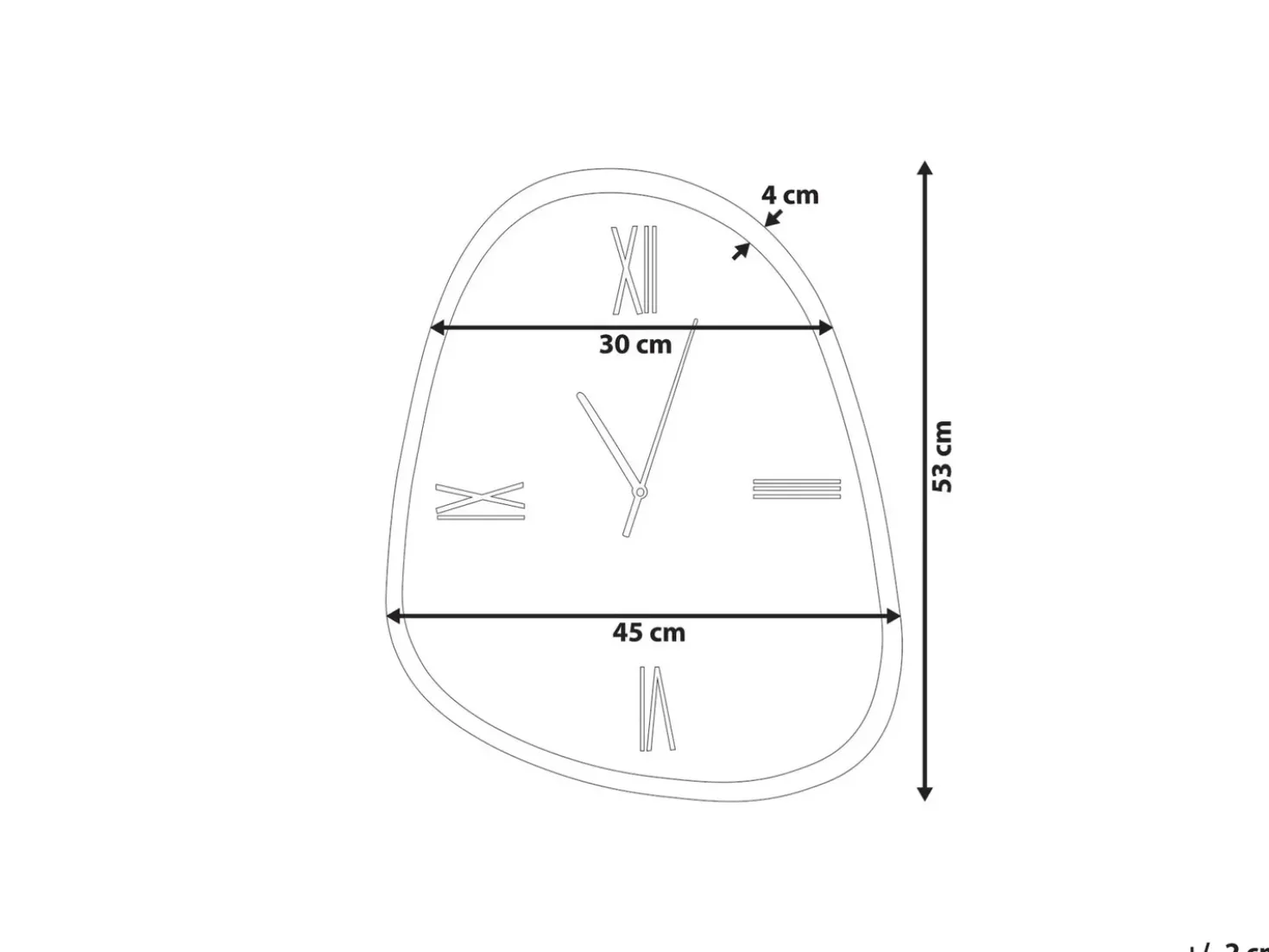 Orologio da parete CASTALLA 45 cm Marrone scuro
