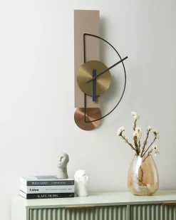Orologio da parete CEVINS 31 cm Metallo Beige