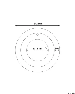 Orologio da parete CLUSES 30 cm Metallo Nero
