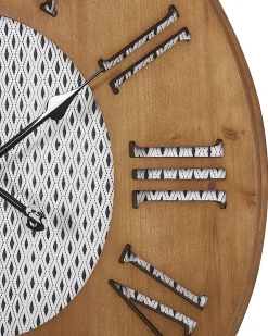 Orologio da parete CUILCO 60 cm Legno di abete Marrone