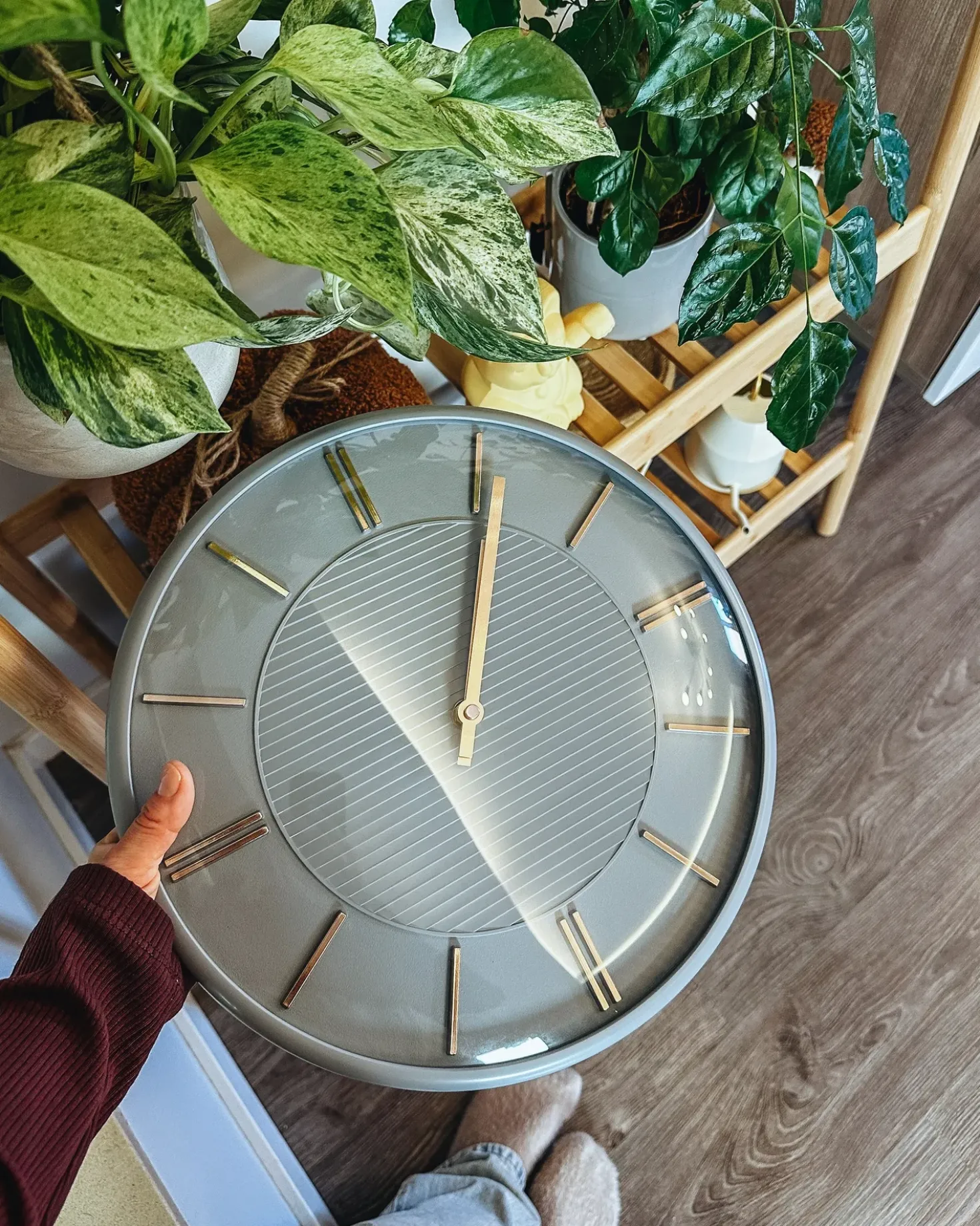 Orologio da parete DAROCA 34 cm Grigio