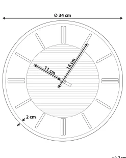Orologio da parete DAROCA 34 cm Grigio