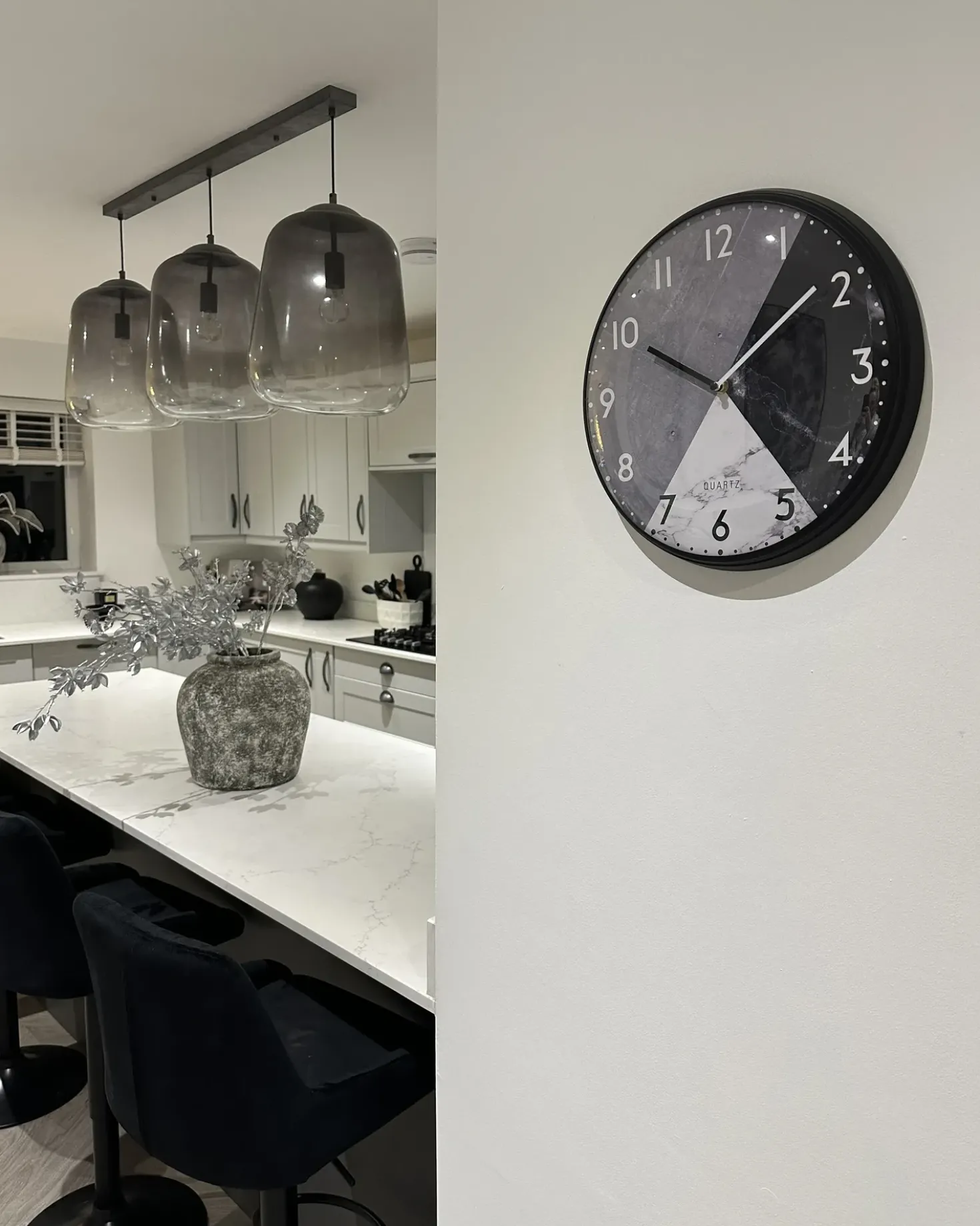 Orologio da parete DAVOS 33 cm Grigio