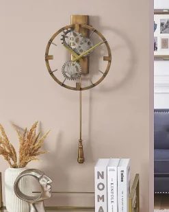 Orologio da parete MARCOTE 30 cm Metallo Oro