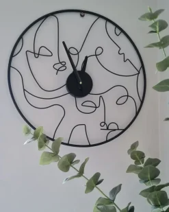 Orologio da parete MENTON 50 cm Metallo Nero