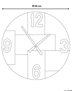 Orologio da parete MICHAPAN 60 cm Marrone