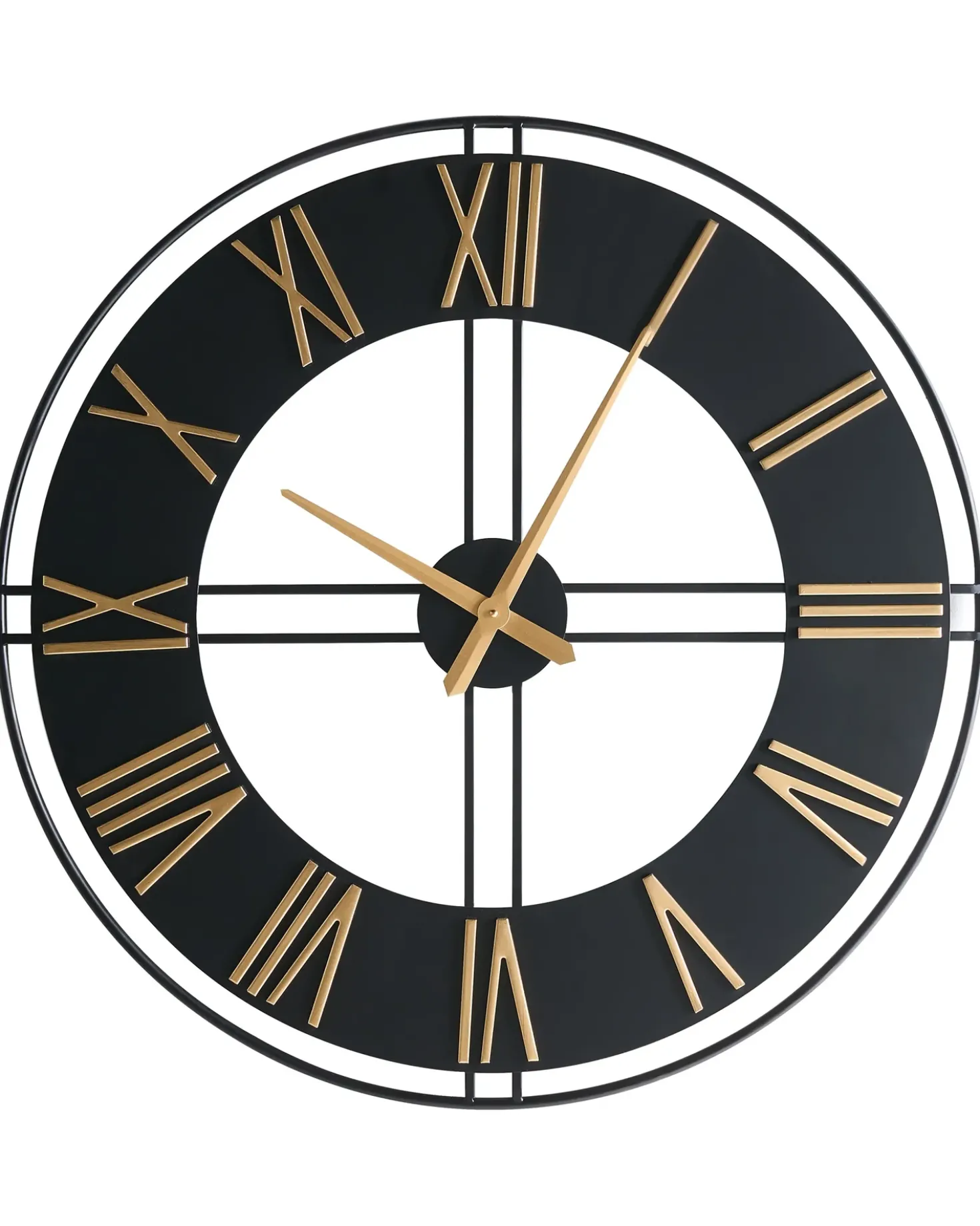 Orologio da parete PERIGNY 80 cm Metallo Nero