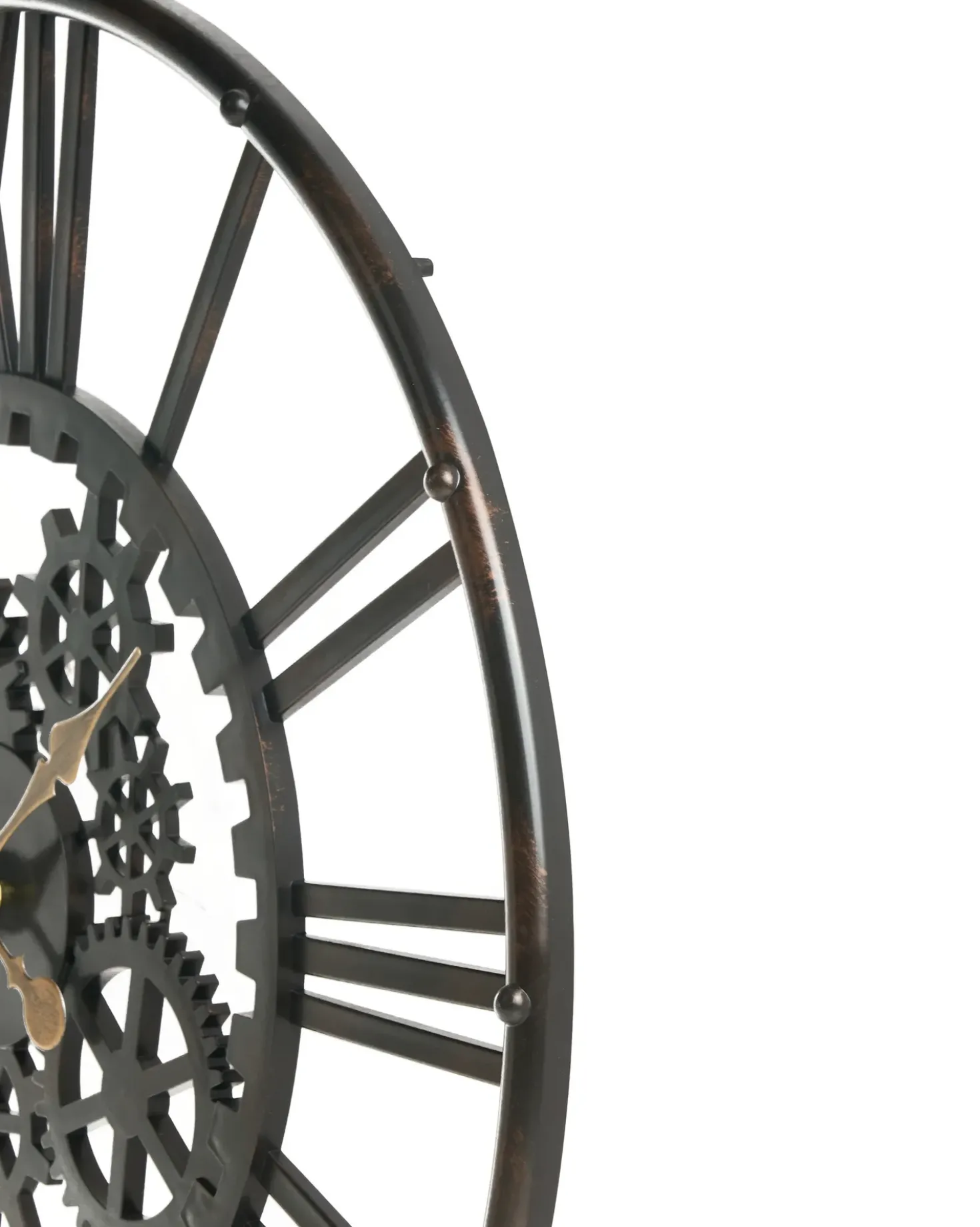 Orologio da parete PETRER 60 cm Metallo Nero