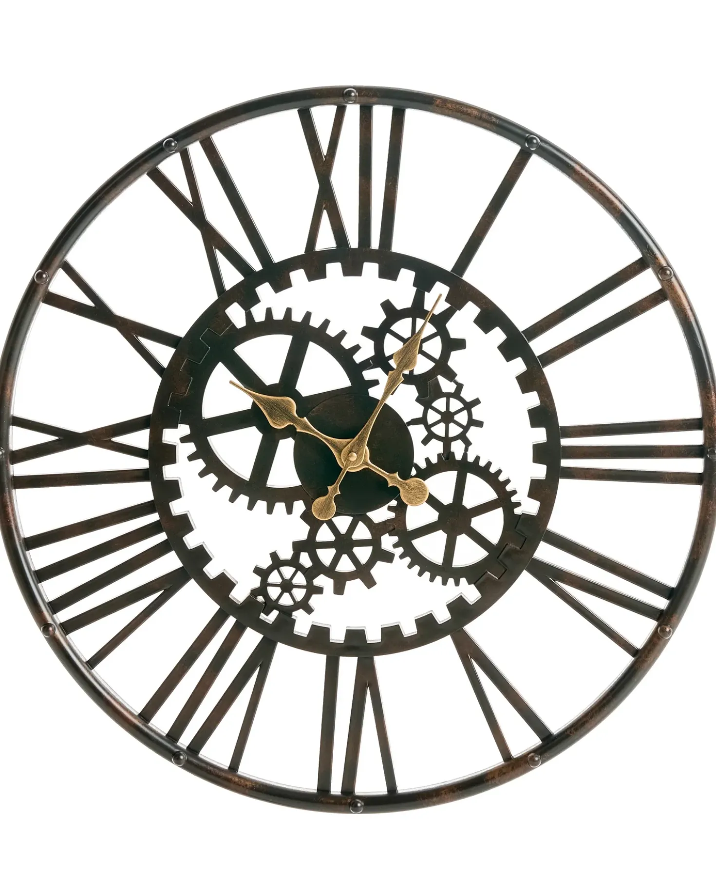 Orologio da parete PETRER 60 cm Metallo Nero