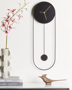 Orologio da parete SALVAN 20 cm Metallo Nero