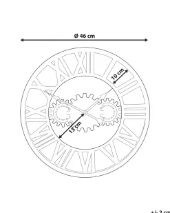 Orologio da parete SEON 46 cm Metallo Argento