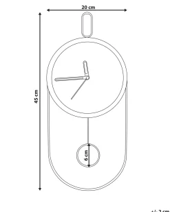 Orologio da parete SIERRE 20 cm Marrone scuro