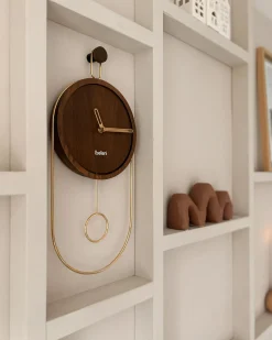 Orologio da parete SIERRE 20 cm Marrone scuro