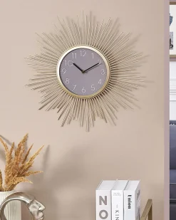 Orologio da parete SOLURA 45 cm Metallo Oro