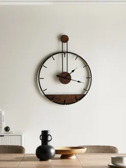 Orologio da parete TAUGON 60 cm Metallo Nero