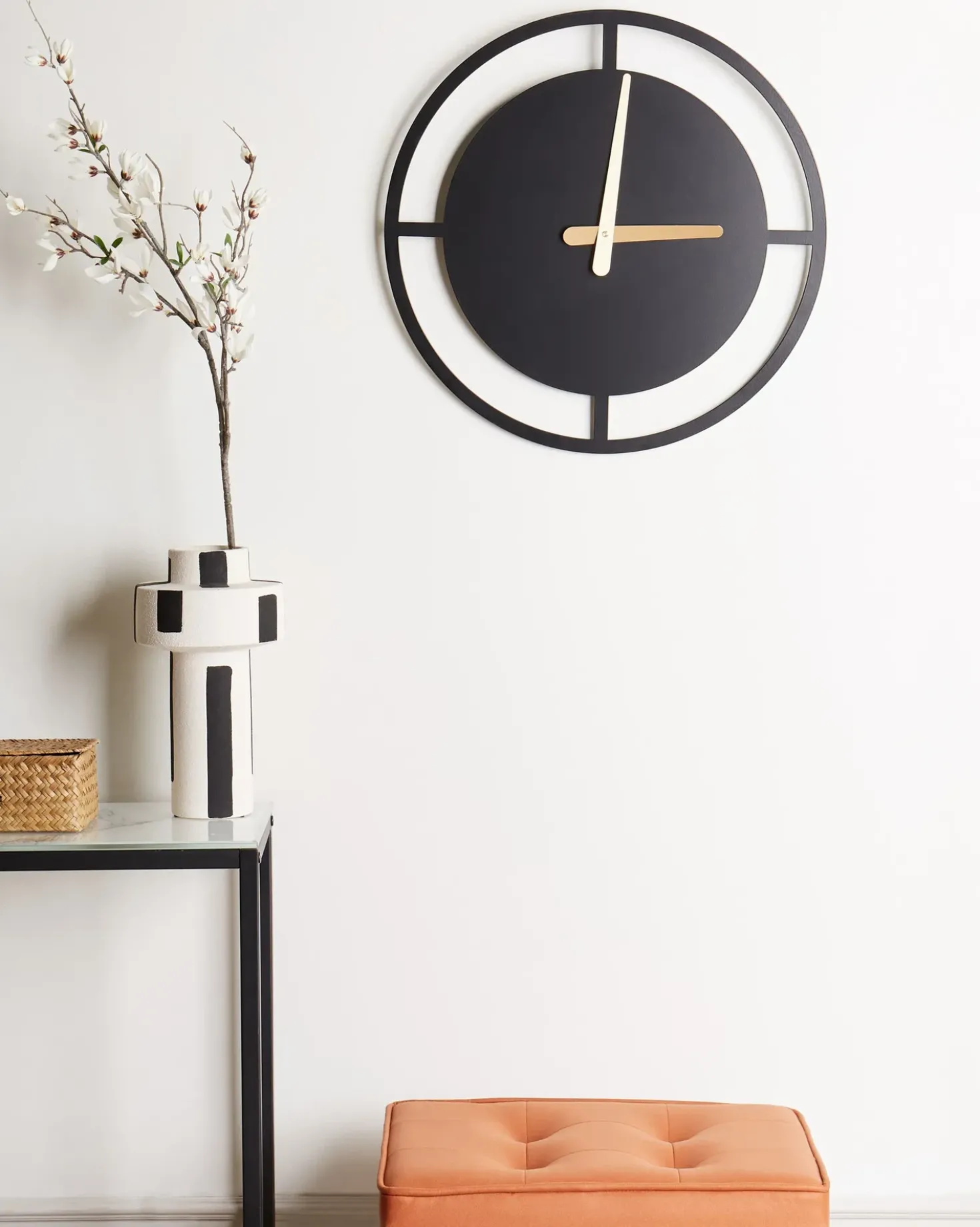 Orologio da parete TRIENT 40 cm Metallo Nero