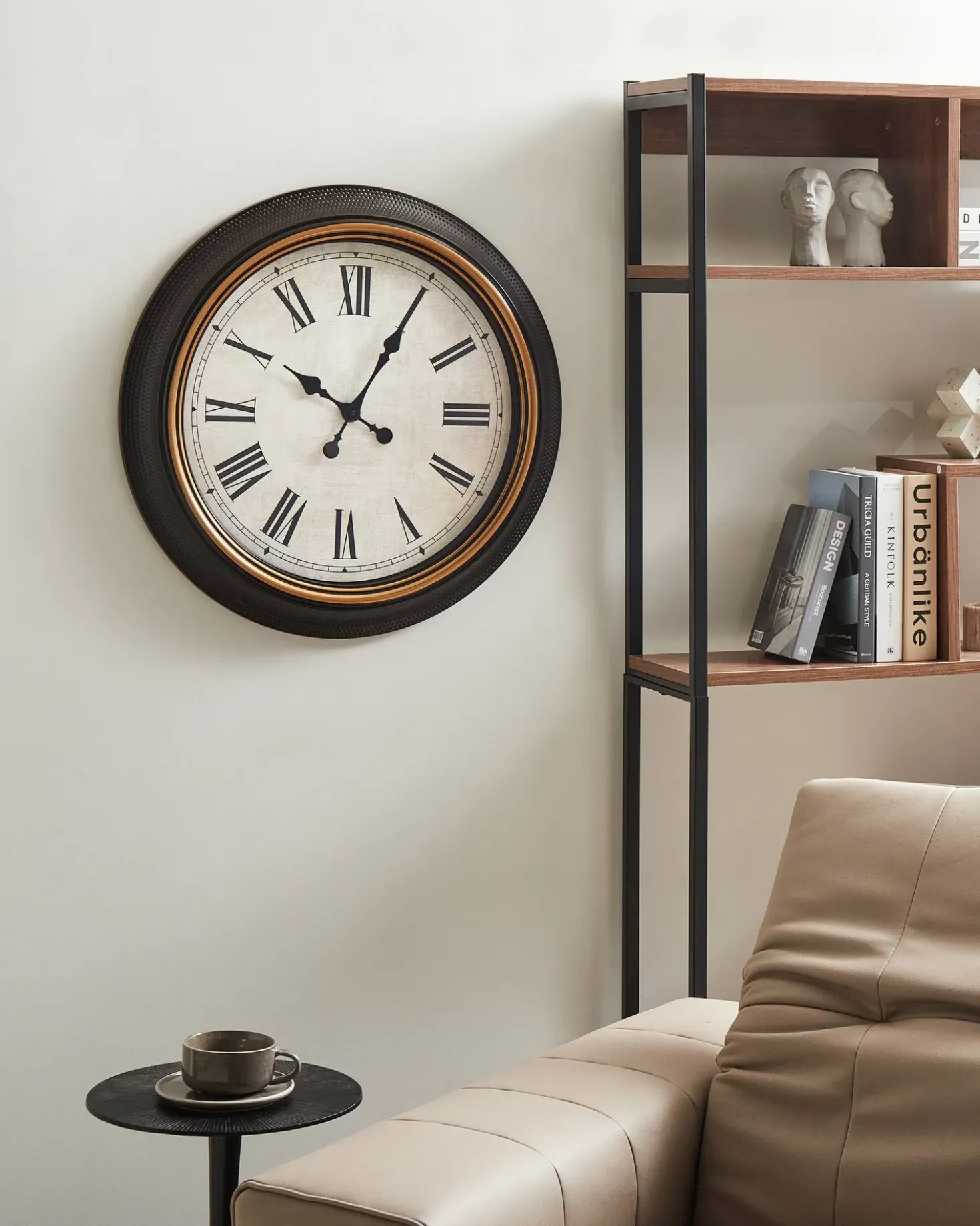 Orologio da parete VILLENA 63 cm Nero