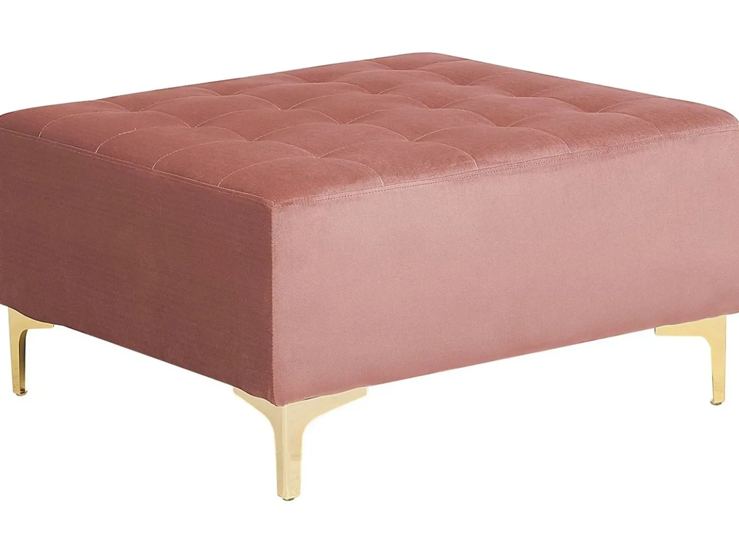 Ottomana ABERDEEN Velluto Rosa