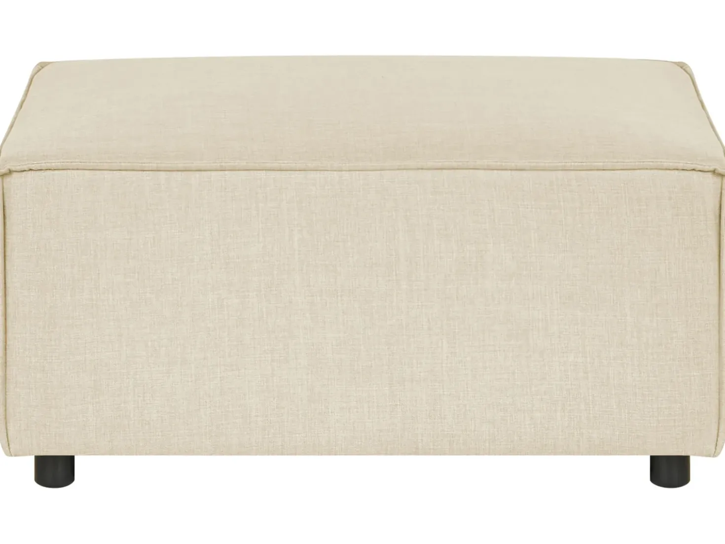Ottomana APRICA Lino sintetico Beige