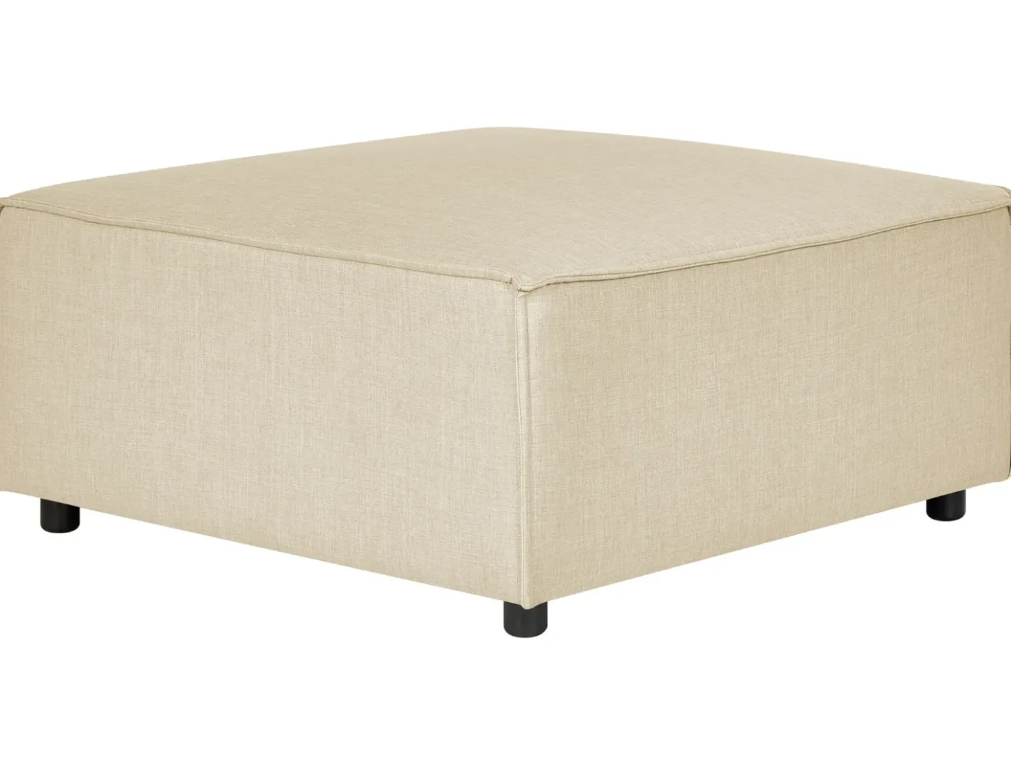 Ottomana APRICA Lino sintetico Beige