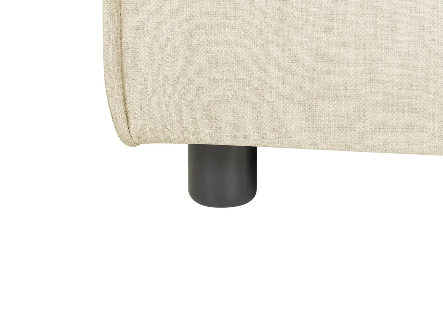 Ottomana APRICA Lino sintetico Beige
