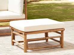 Ottomana da giardino CERRETO Bambù Bianco sporco