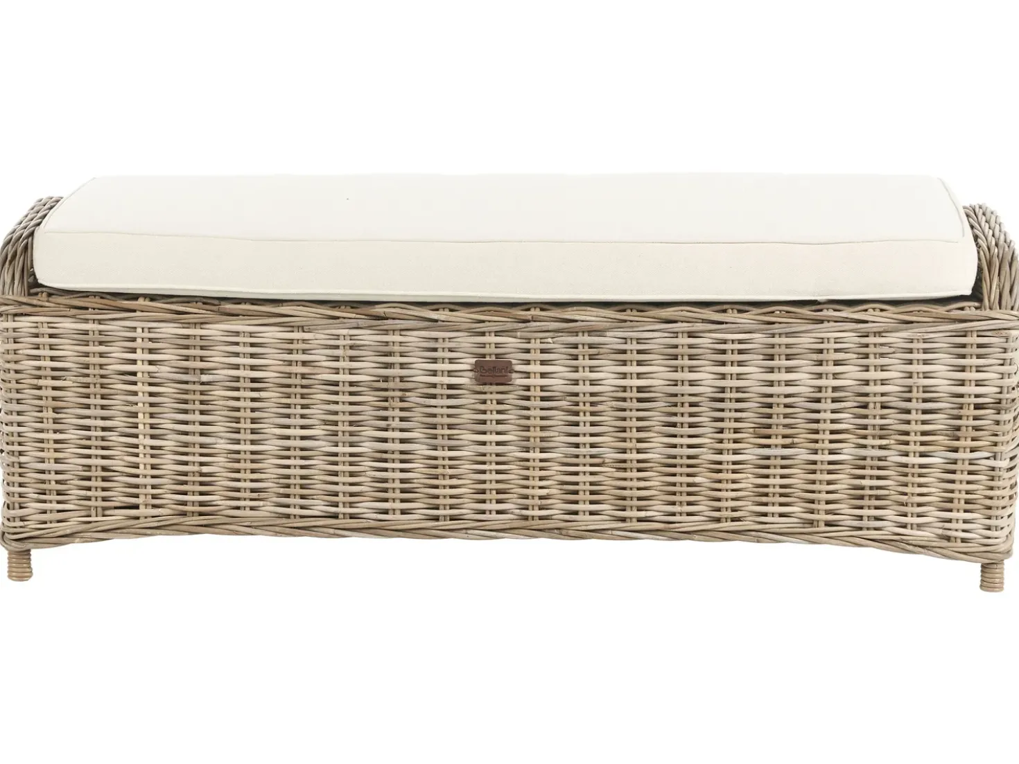 Ottomana da giardino SUSUA 140 cm Rattan Naturale
